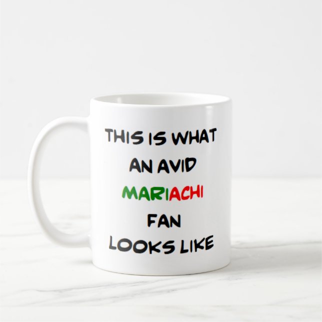 Mug mariachi fan, avide (Gauche)