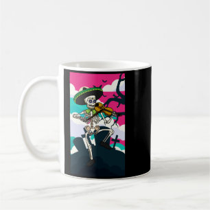 Mug Mariachi squelette jouant du violon - Jour de la