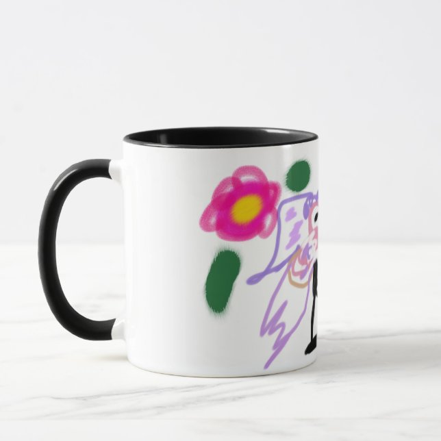 Mug Mariage aux flamants roses  (Gauche)