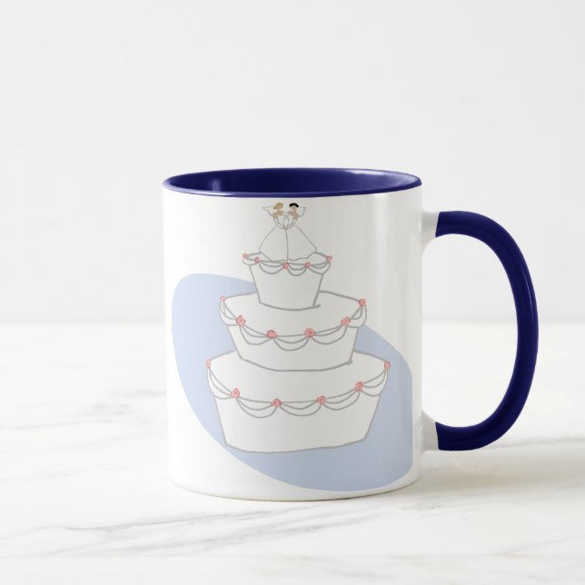 Mug Mariage Cake Deux Mariées (Droite)