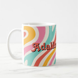 Mug Mariage Coloré Rétro Groovy Années 70