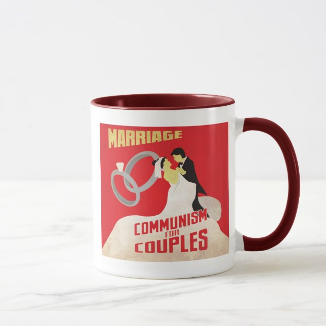 Mug Mariage : Communisme pour des couples (Droite)