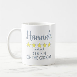 Mug Mariage & Cortège 5 étoiles Cousin du marié
