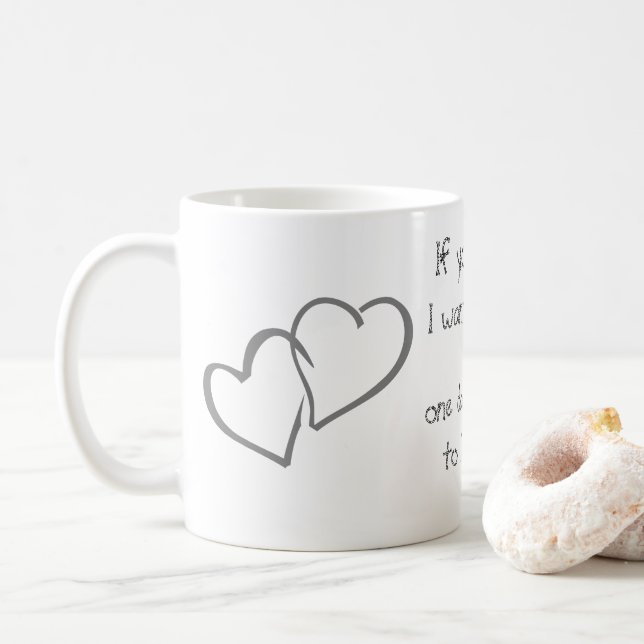 Mug mariage D'Accueil Du Bureau Personnalisent Le Dest (Avec donut)