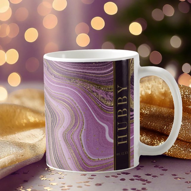 Mug Mariage d'âge Abstrait Hubby Mauve ID827 (Créateur téléchargé)