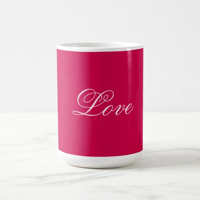 Mug Mariage d'amour Arrière - plan tendance Carmine (Centre)