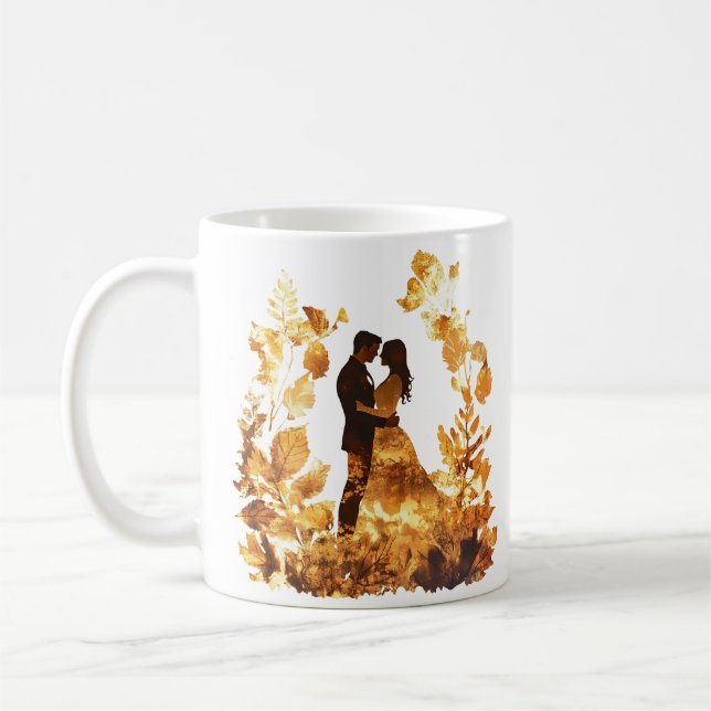 Mug Mariage d'automne rustique (Gauche)