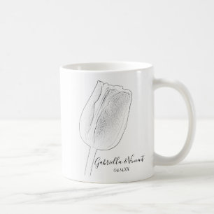 Mug Mariage de croquis de Tulip
