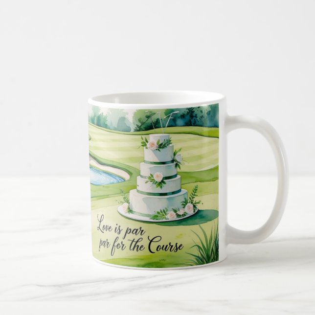 Mug Mariage de golf sur le parcours (Droite)