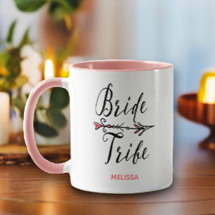 Mug Mariage de la mariée de la tribu main tiré flèche