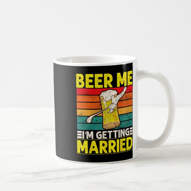 Mug Mariage drôle de garçon de Bachelor Party Beer Moi (Droite)