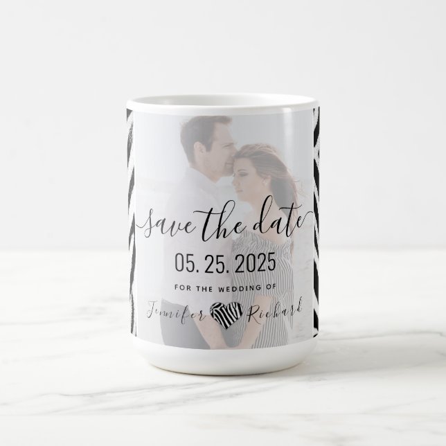 Mug Mariage Enregistrer La Date Invitation (Centre)