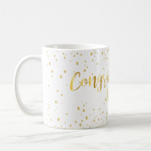 Mug Mariage Félicitations Gold Lettering Parties scint