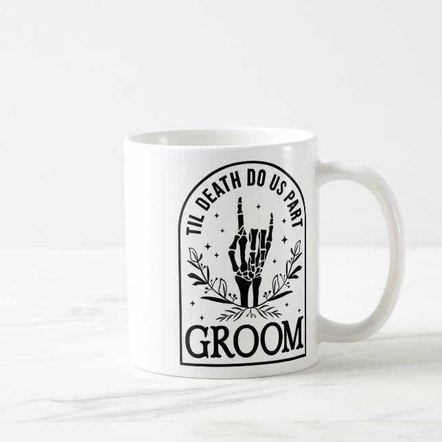 Mug Mariage Fiançailles de la mariée Groom Halloween C (Droite)