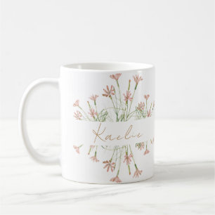 Mug Mariage Fleur Sauvage Charme Élégant 