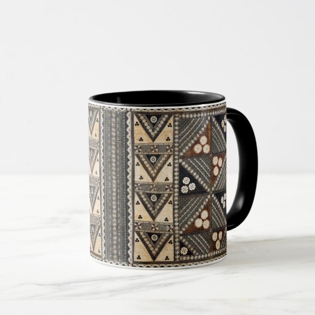 Mug Mariage hawaïen Tapa Cloth (Devant droit)