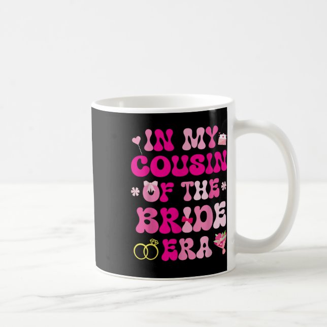 Mug Mariage Mariage Des Coeurs Fleurs Dans Mon Cousin  (Droite)