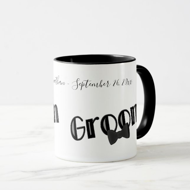Mug Mariage personnalisé Cute Groom (Devant droit)