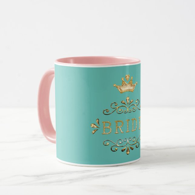 Mug mariage, soirée bachelorette, soirée or, parties s (Devant gauche)