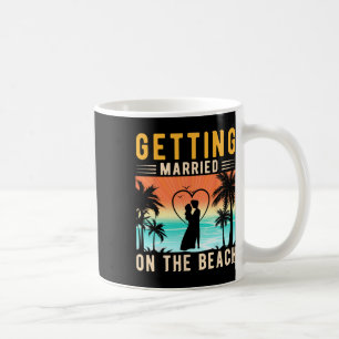 Mug Mariage sur la plage mariée et marié enterrement d