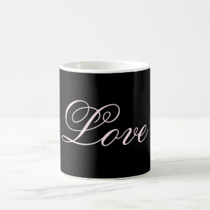 Mug Mariage tendance Love Calligraphie Script noir