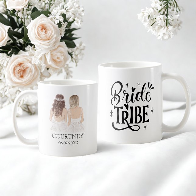 Mug Mariage tribu noire script moderne personnalisatio (Créateur téléchargé)