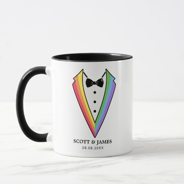 Mug Mariage Tuxedo Gay LGBTQ+ Café (Gauche)
