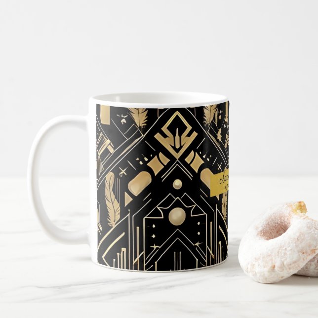 Mug Mariage vintage Art déco (Avec donut)