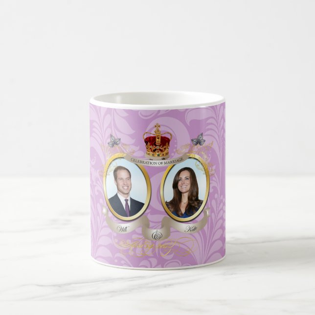 Mug Mariage Will+Kate, couleur DIY !! (Centre)