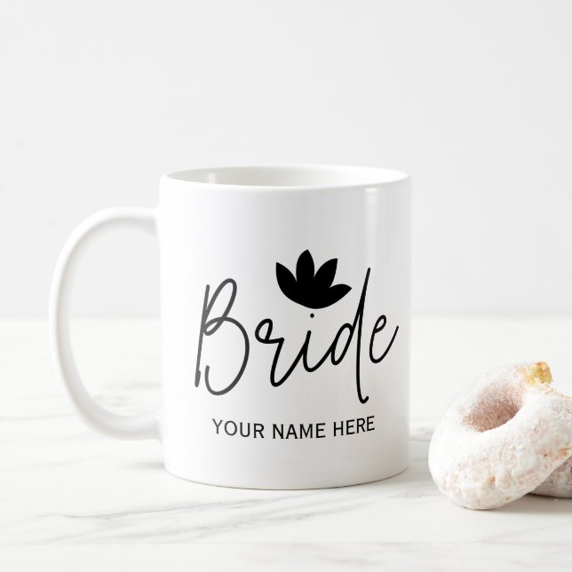Mug Mariages de mariée élégants personnalisés  (Avec donut)