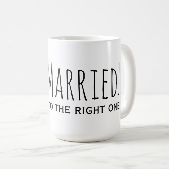 Mug Marié à la droite d'un deuxième mariage (Devant droit)