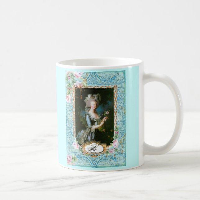 Mug Marie-Antoinette Roses roses de dentelle rose (Droite)