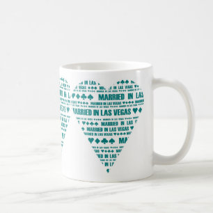 Mug Marié dans la sarcelle d'hiver de Las Vegas/tasse