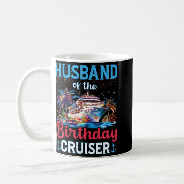 Mug Marié du Croiseur d'Anniversaire Drôle de Croisièr (Gauche)