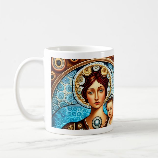 Mug Marie et Jésus Art et citation (Gauche)