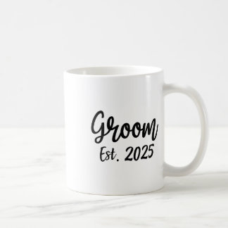Mug Marié prévu 2025 Fête de fiançailles de mariage po