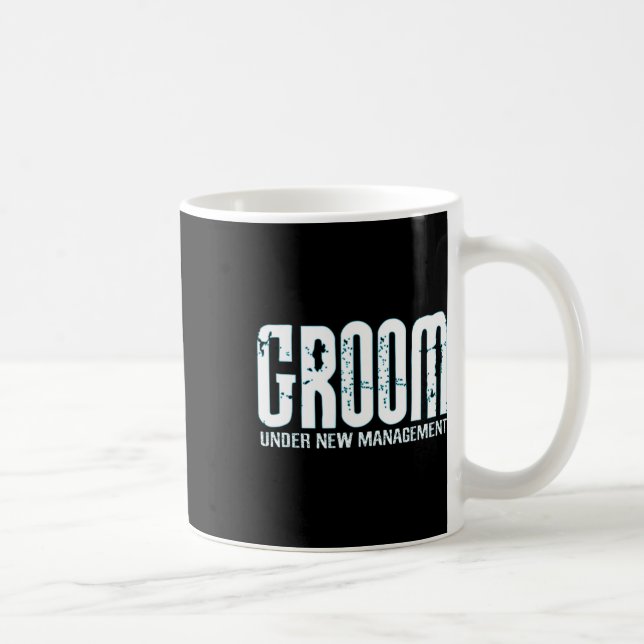 Mug Marié sous nouvelle direction Drôle de futur marié (Droite)