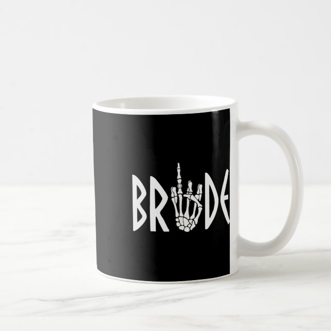 Mug Marié squelette gothique mariage fiançailles Hal (Droite)