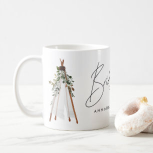 Mug Mariée bohème contemporaine en teepee