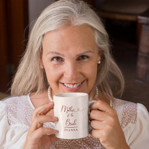 Mug Mariée de la Mariée Rose Peony Mariage