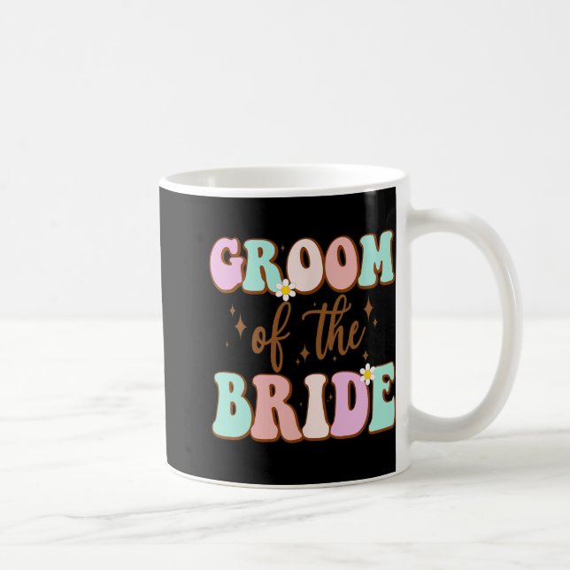 Mug Mariée de l'époux Groovy Fête de mariage Maman de  (Droite)