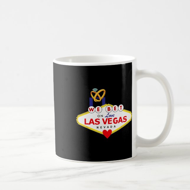 Mug Mariée de mariage à Las Vegas Marié Mariage Cadeau (Droite)