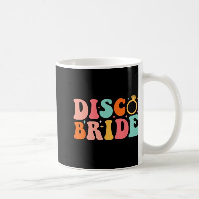 Mug Mariée Disco Future Mme Groovy Rétro Enterrement d (Droite)