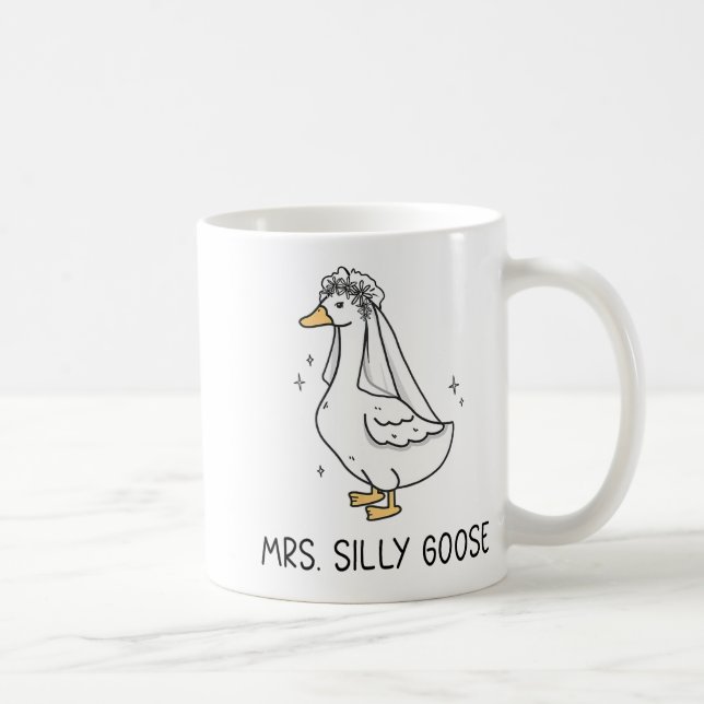 Mug Mariée Mariage Silly Bride Goose Gettin' Loos (Droite)