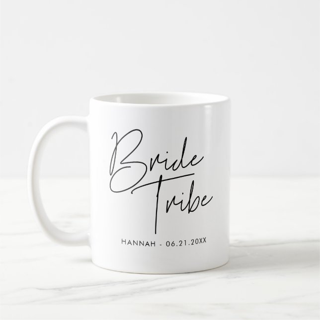 Mug Mariée minimaliste moderne Tribu (Gauche)
