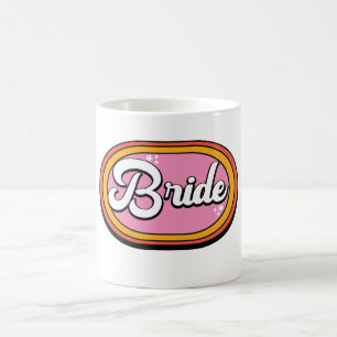 Mug Mariée Rétro - Typographie de Mariée Rétro des Ann