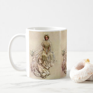 Mug Mariée victorienne vintage, portrait de mariage an