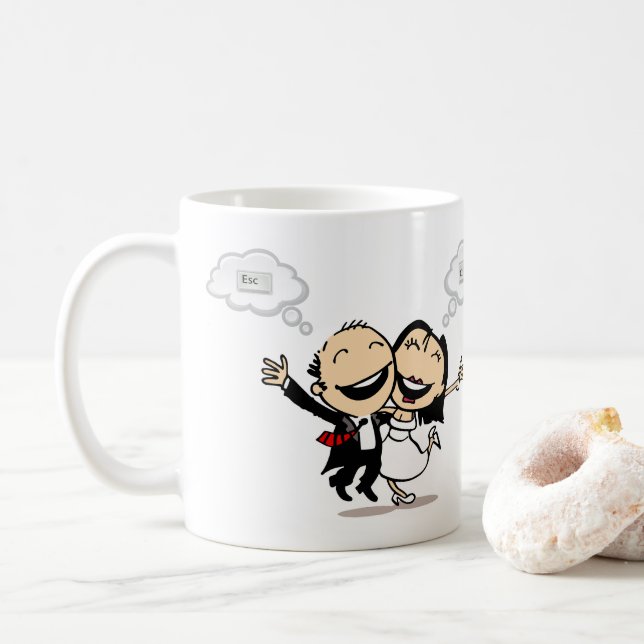 Mug Mariés à peine (Avec donut)