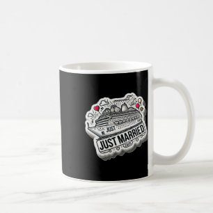 Mug Mariés à peine 2025 Anneaux de mariage Couple asso