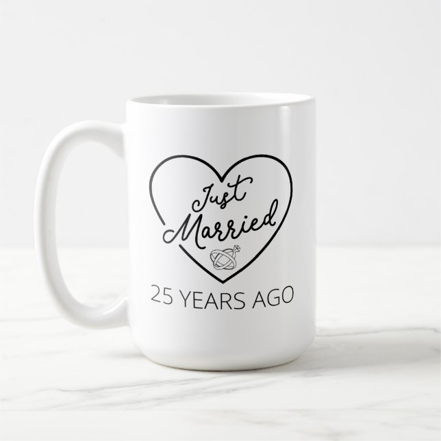 Mug Mariés depuis 25 ans III (Gauche)
